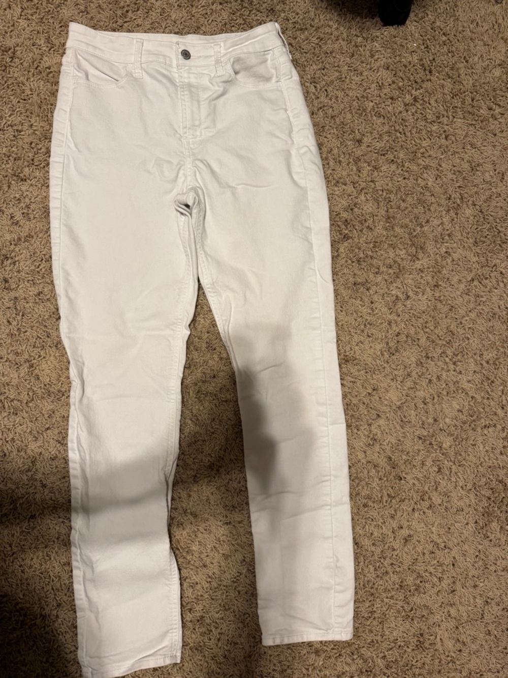 Old Navy White Straight-Leg Jeans